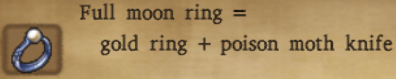 Full Moon Ring Alchemy Recipe